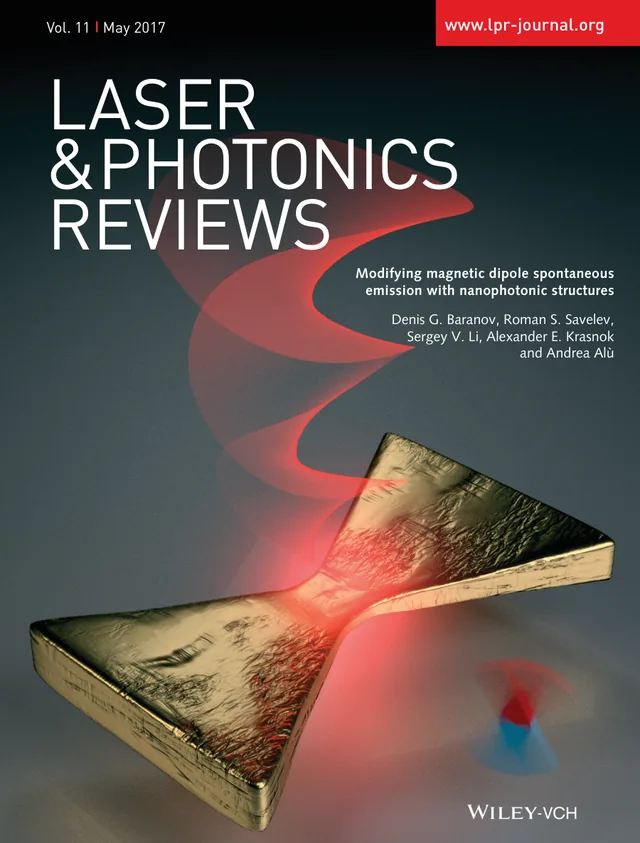 Front cover featuring Modifying Magnetic Dipole Spontaneous Emission with Nanophotonic Structures