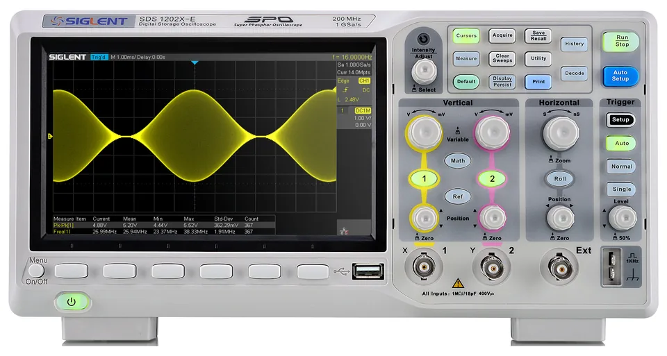 Siglent SDS1202X-E digital oscilloscope