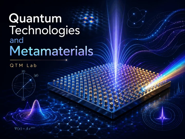 QTM Lab quantum technologies and metamaterials logo artwork
